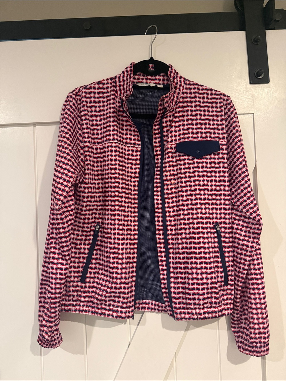 Lady Hagen Women’s Pink/Red/Navy/White Patterned Lightweight Jacket
